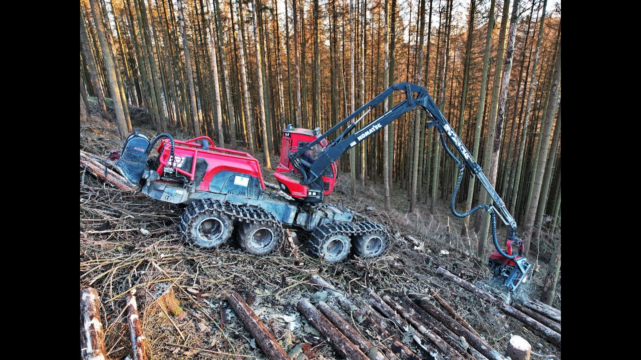 🌲*CabView* • Komatsu 931XC & Ritter Winch • HarvesterAction • Forst Van Den Nagel • Loggingvideo🌲