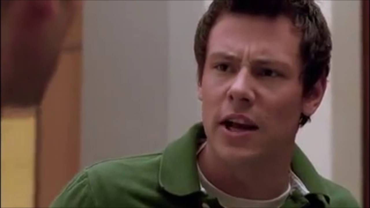 Glee Puck and Finn fight 1x09