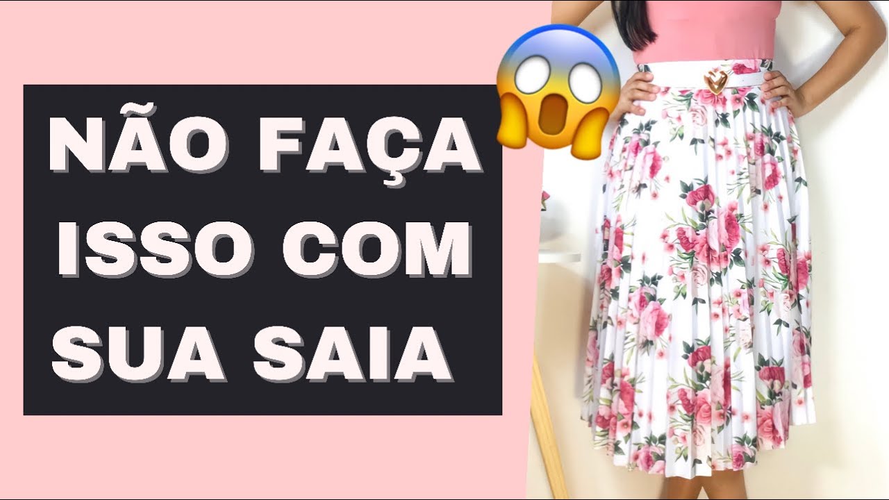 Como Lavar Saia Plissada MIDI / Da Forma Correta
