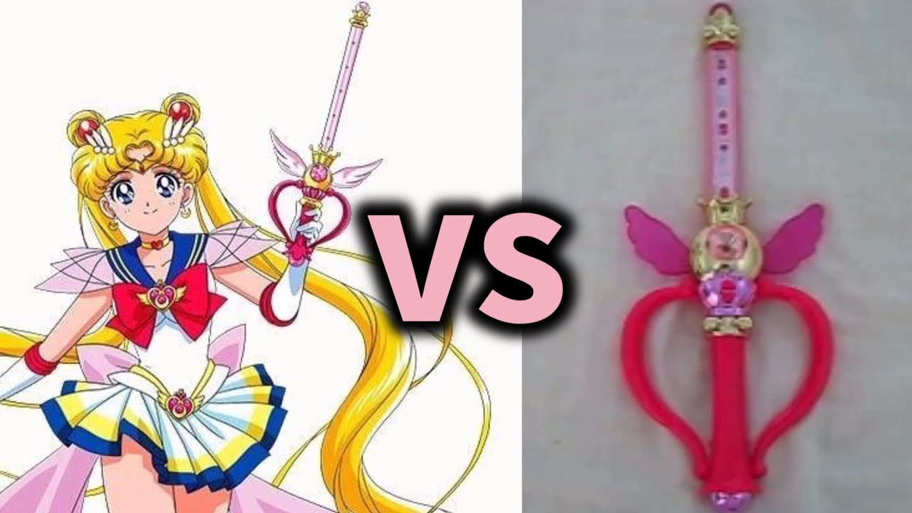 Sailor Moon Super S Moon Kaleido Scope Wand Comparison: Original vs Vintage Toy Releases