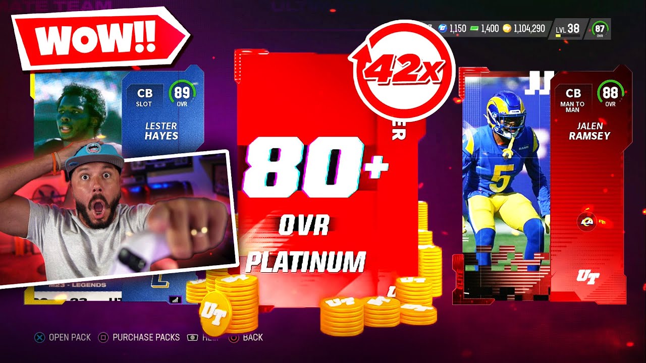 OVER 42 PLATINUM PACKS! I MADE MILLIONS OF COINS - Madden 23