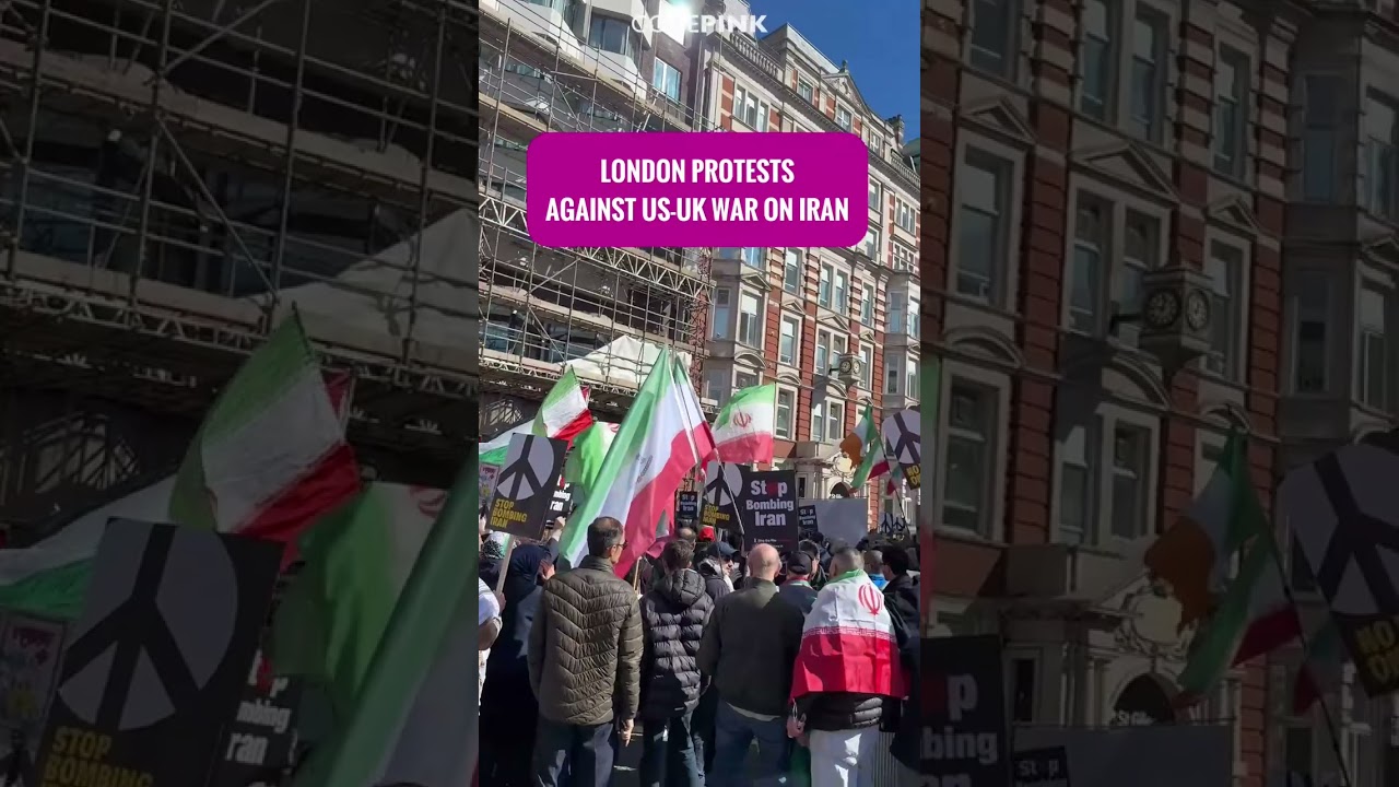 LONDON PROTESTS UK-US WAR ON IRAN