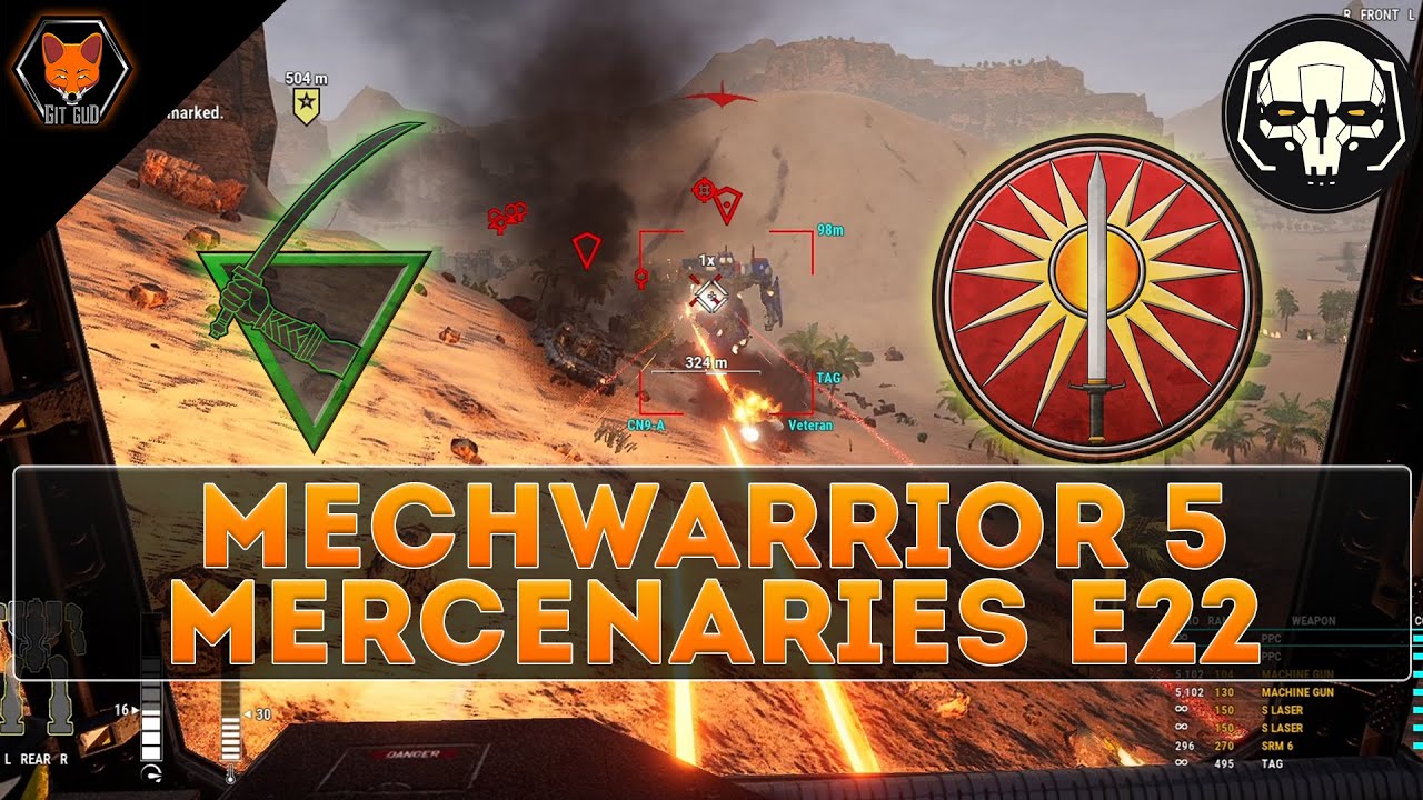 Liao Invading Davion! Nasty lvl 60 Combat (Fox plays MECHWARRIOR 5 MERCENARIES Campaign Episode 22!)