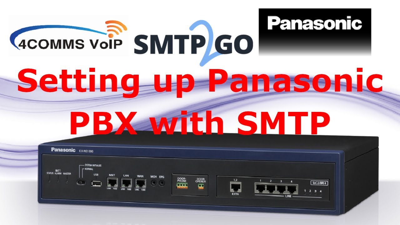 Setting up Panasonic NS700 with SMTP2GO | Gmail SMTP alternative 📧