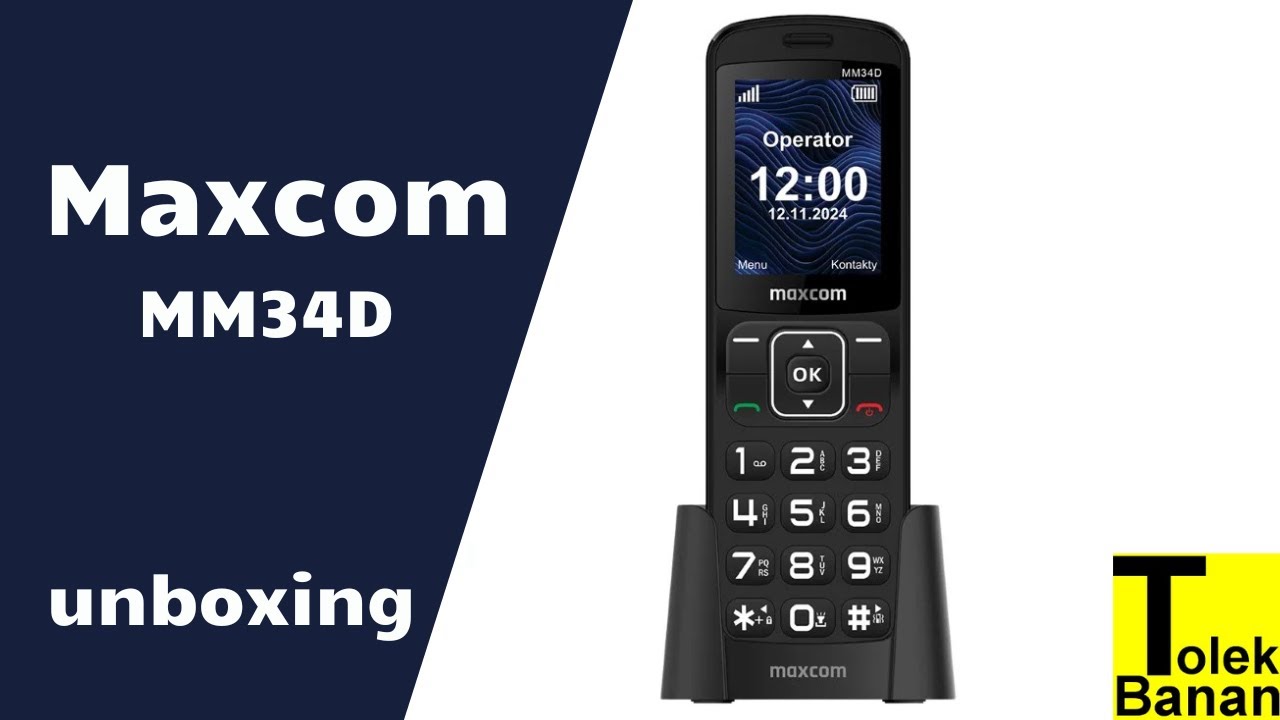 MAXCOM MM34D - Unboxing / Menu & Ringtones / Dzwonki