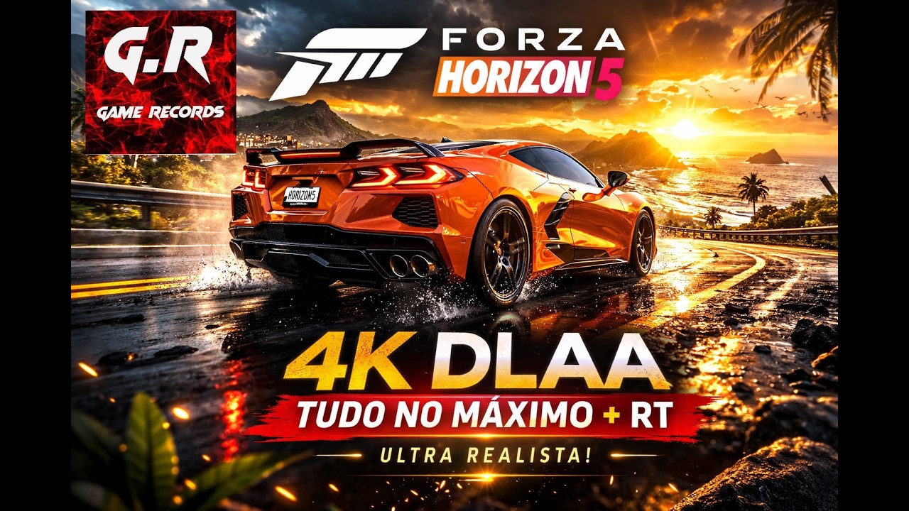 Forza Horizon 5 - 4k DLAA | Tudo no Máximo RT | Pistas de Sprint