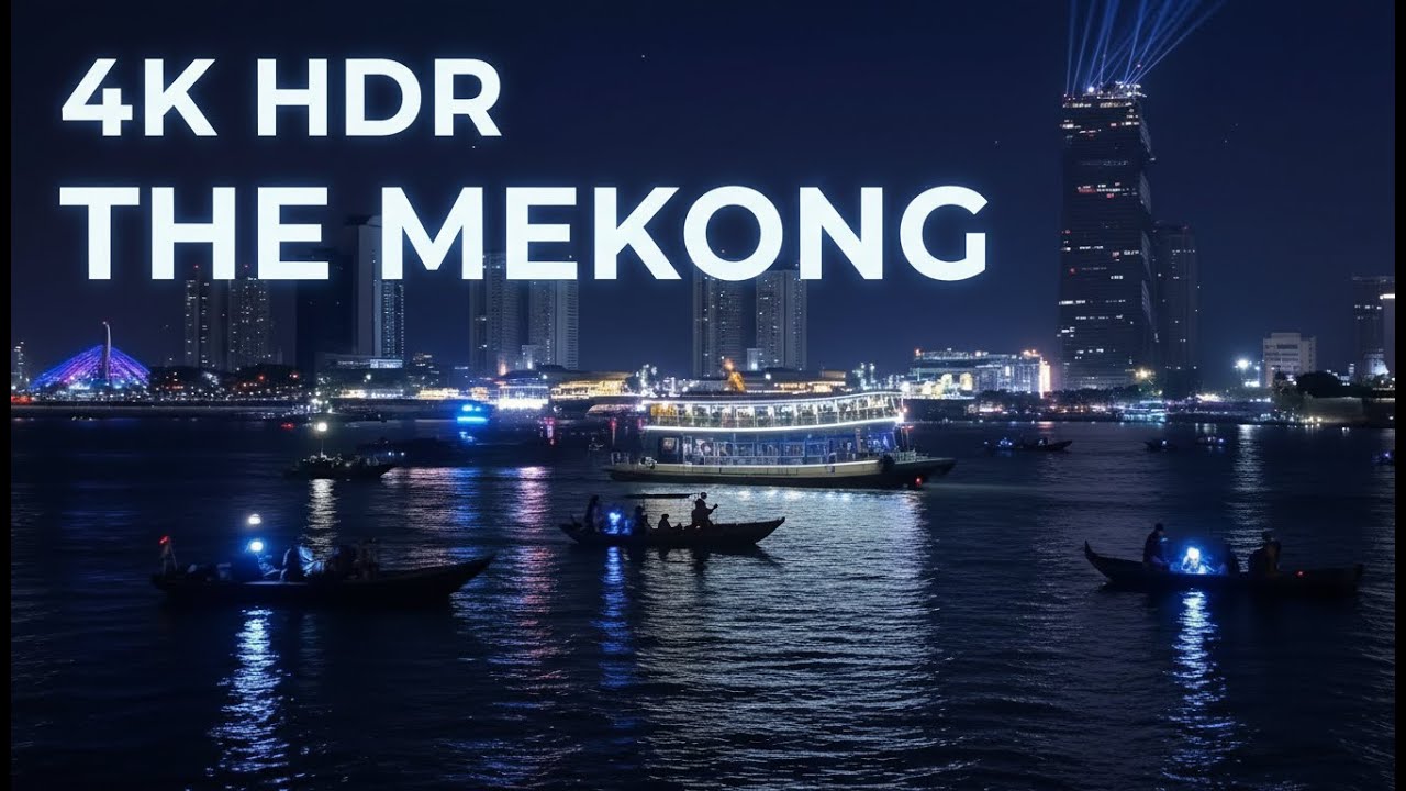 Exploring the Mekong Authentic Cambodian River Sounds 4K HDR