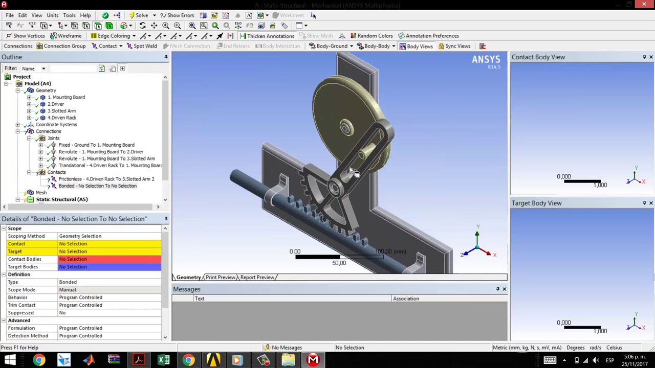 Elementos finitos - Ansys workbench: Práctica 19