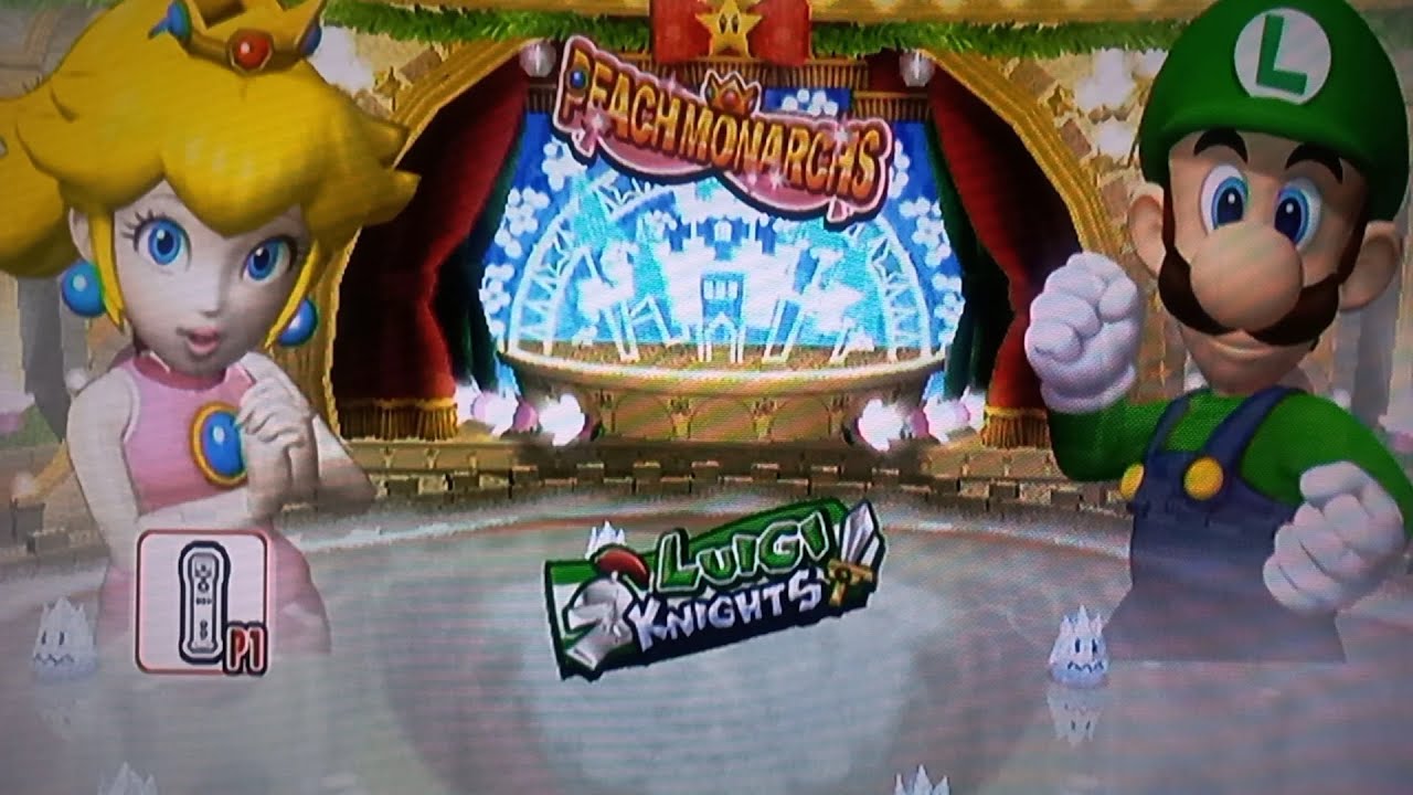 Mario super sluggers- Peach vs Luigi Round 2
