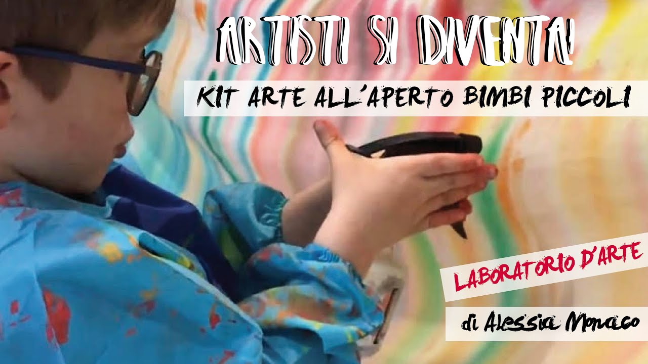 Come fare arte per bambini all'aperto 🎨 laboratorio per bimbi da fare a casa! @artistisidiventa