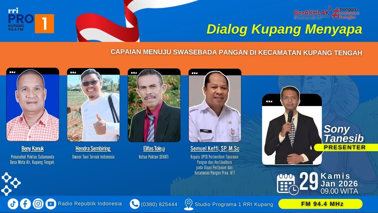 [Live] Dialog Kupang Menyapa | CAPAIAN MENUJU SWASEMBADA PANGAN DI KECAMATAN KUPANG TENGAH