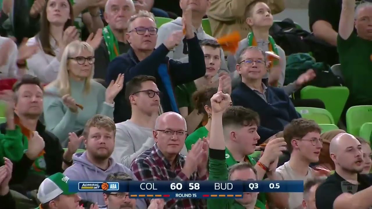 AdmiralBet ABA League 2025/26, extended HL, Round 15: Cedevita Olimpija - Budućnost VOLI (17.1.26)