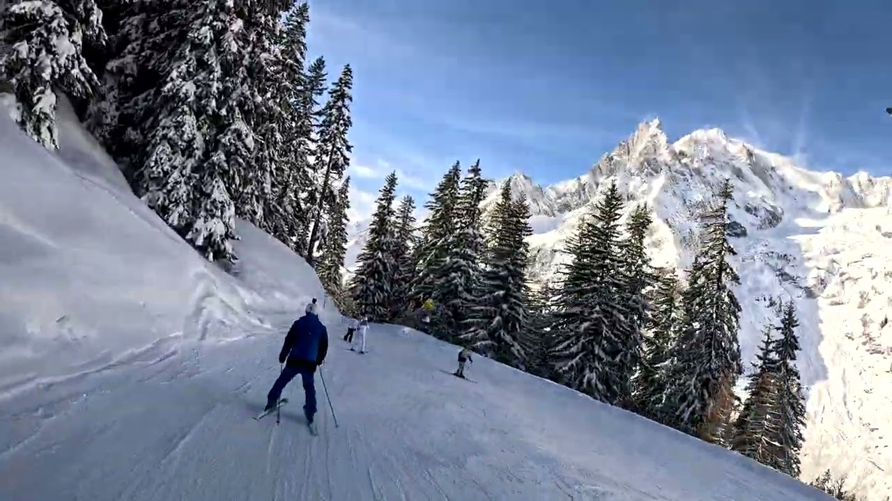 Ski Courmayeur Val Veny blue slope