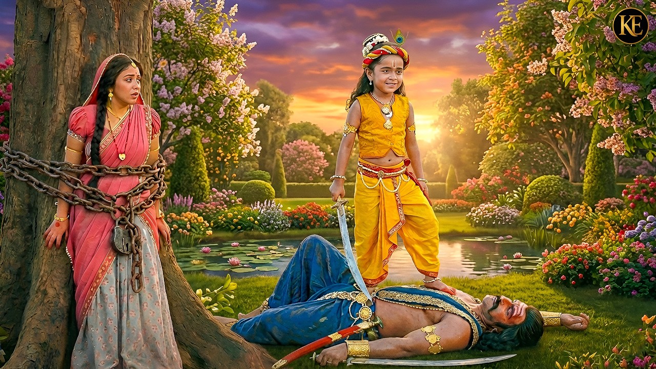 मथुरा में बाल कृष्ण ने किया कंस का अंत | देखिए सबसे बड़ा युद्ध! | Yashomati Maiyaa Ke Nandlala