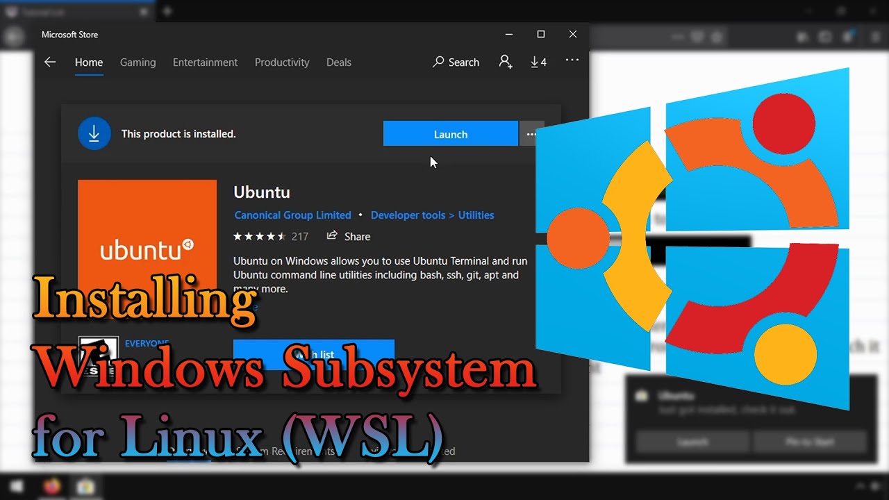 Installing Windows Subsystem for Linux (WSL)