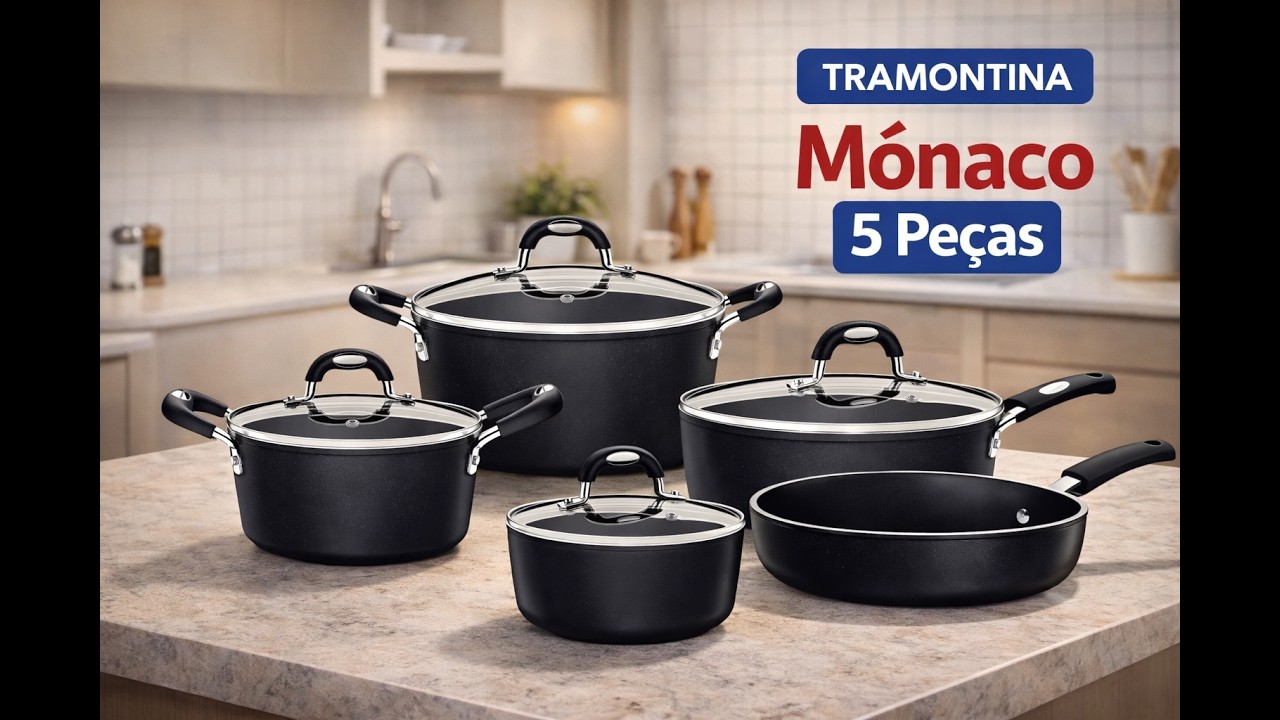 Tramontina Mônaco 5 Peças vale a pena? Antiaderência dura mesmo ou descasca?