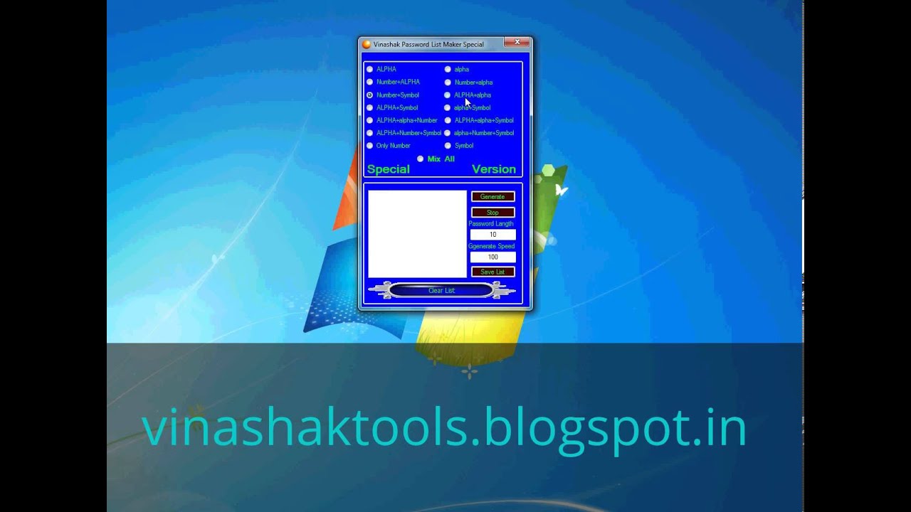 Vinashak Password List Maker Special Vertsion