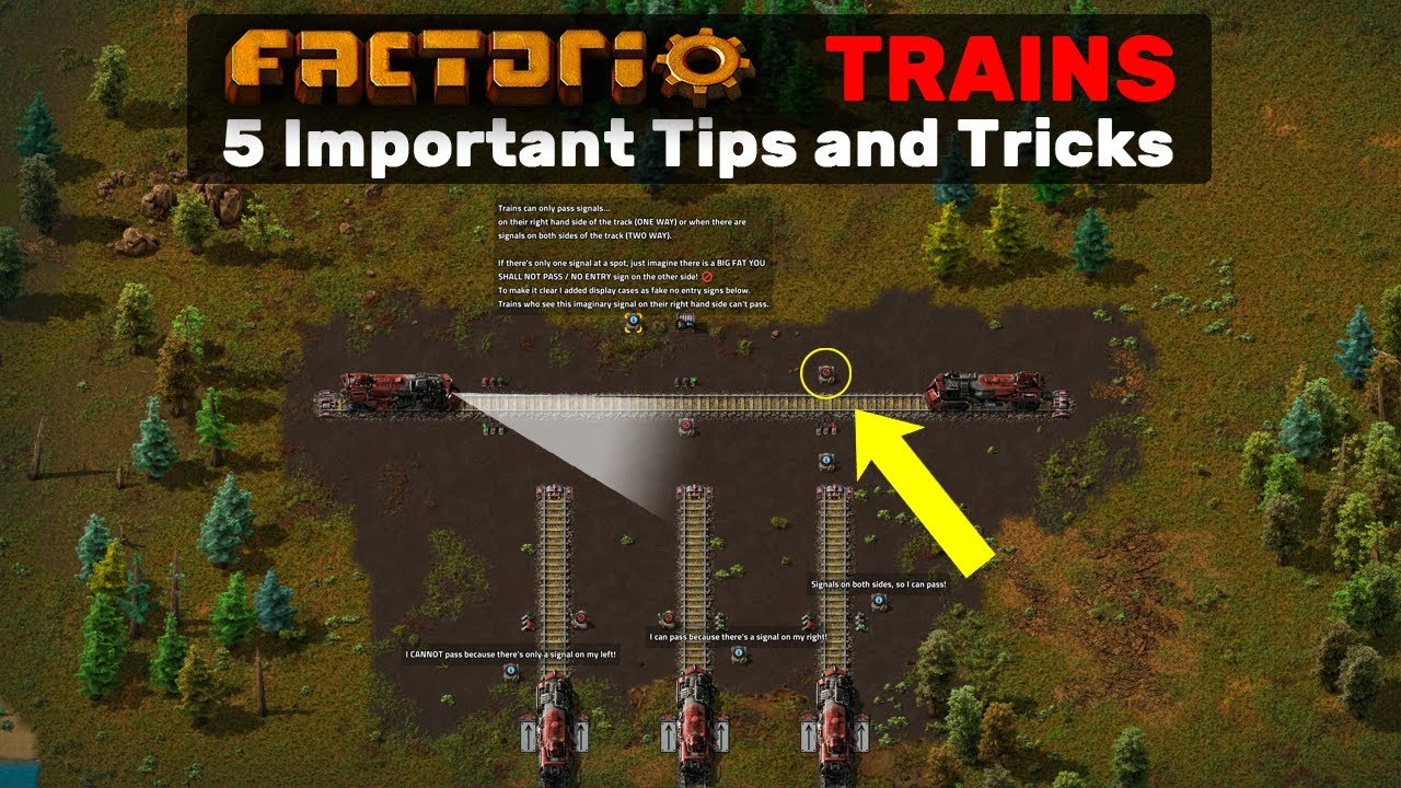Factorio: 5 Important Train Tips and Tricks!