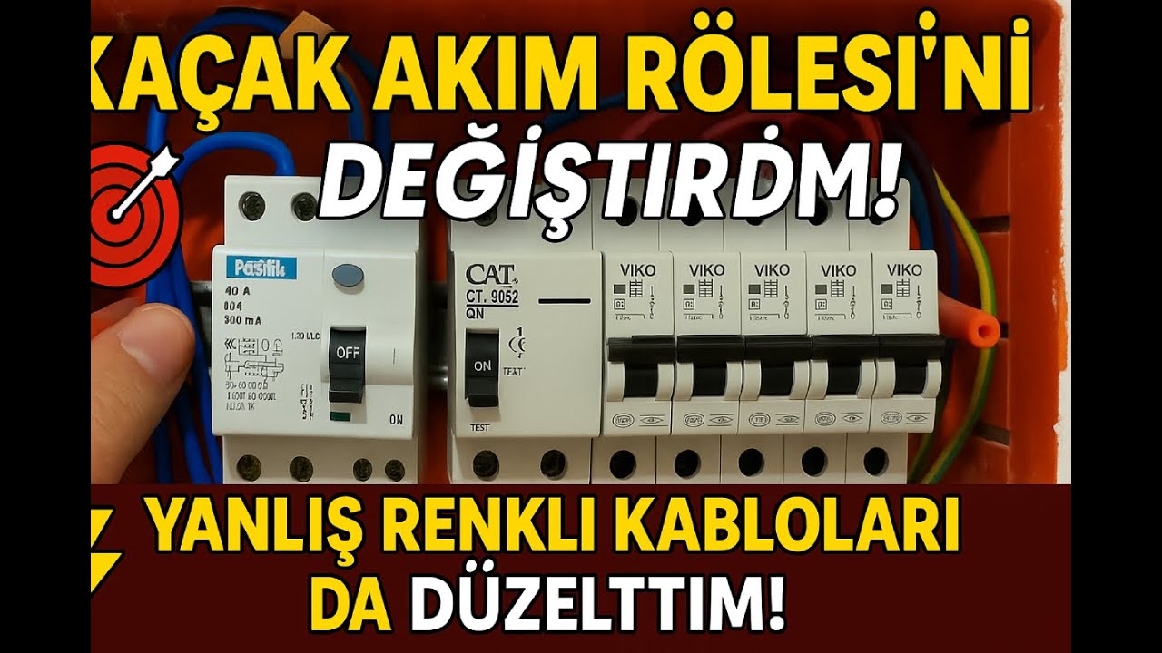 ✅ ⚠️ Hayati Öneme Sahip! Trifaze Kaçak Akım Rölesi Nasıl Değiştirilir?