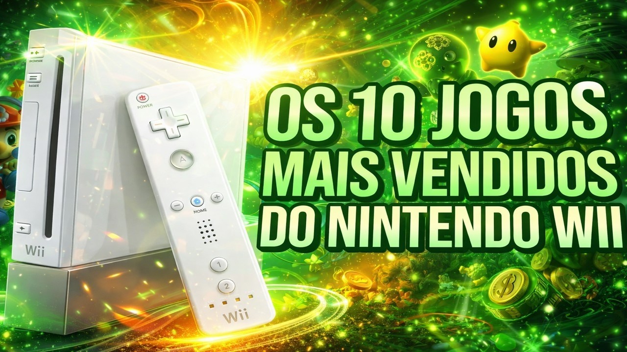 TOP 10 Jogos Mais Vendidos do Nintendo Wii | Ranking Histórico (Atualizado)