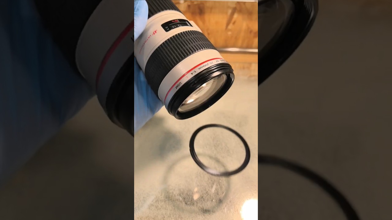 Упали объектив Canon EF 70-200mm f4L USM он сломался, я чиню