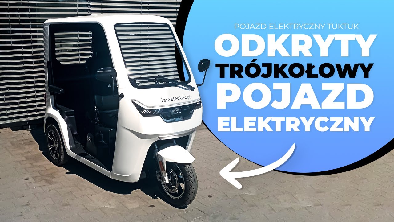 TukTuk -  odkryty trójkołowy pojazd elektryczny od iamelectric || iamelectric
