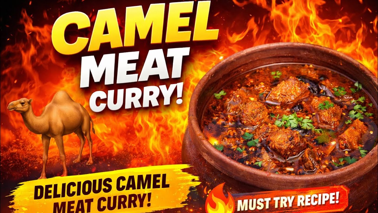 Camel meat curry must try recipe #video # cooking 