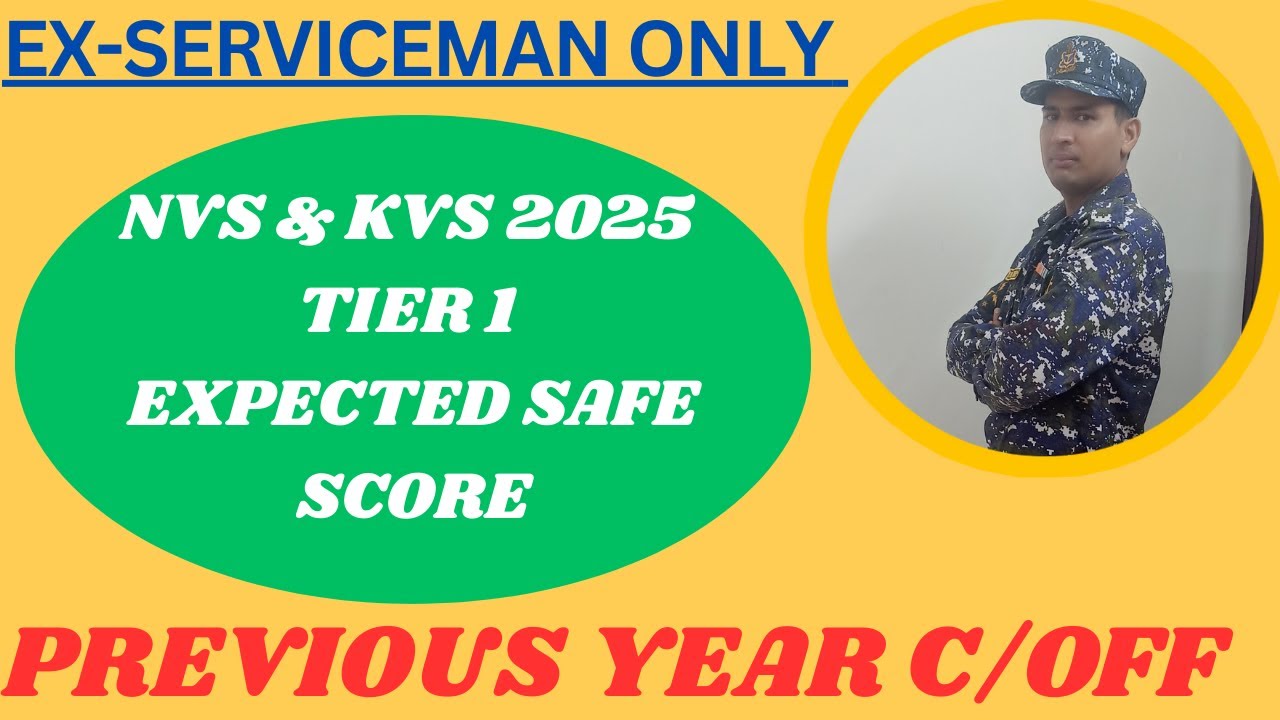 KVS & NVS 2025 Expected Cut Off JSA Tier 1-30 Dec 25 #nvs #kvs #kvsnvs #cutoff #exserviceman