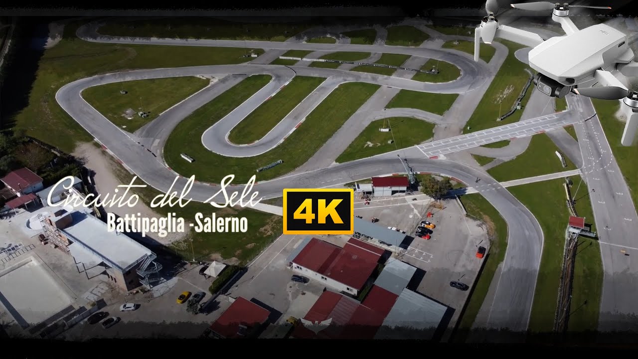 Circuito del Sele Battipaglia kart 125 vista dal dall'alto Provincia di Salerno