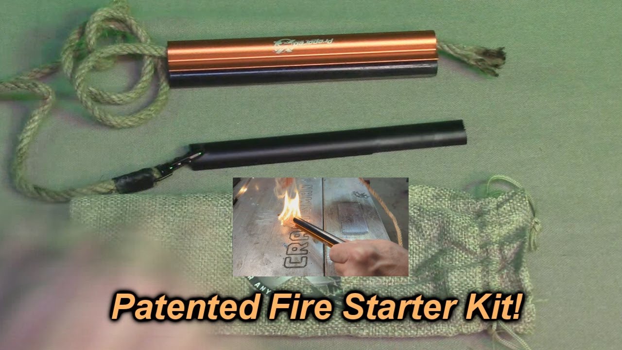 Prepared4X Patented Fire Starter Survival Tool - Ferro Rod Flint and 36