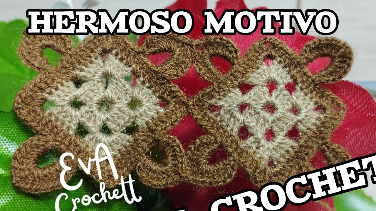 Hermoso motivo a #crochet para #mantas #chals #ganchillo