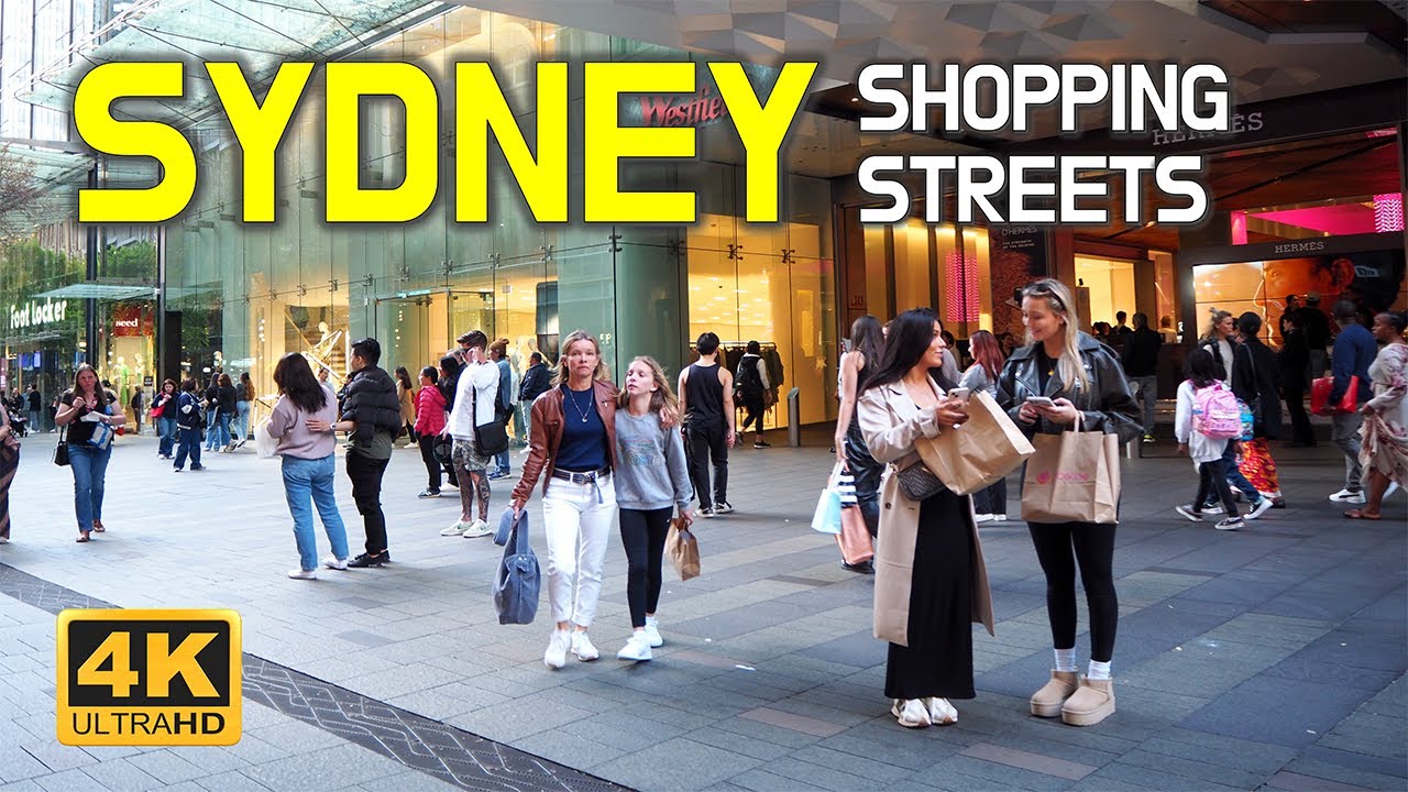 Sydney Walk 4K - Shopping District