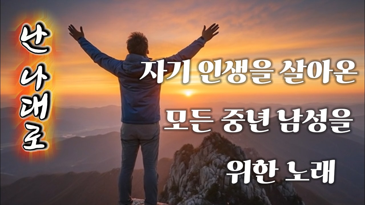 🎵내 인생 내 멋대로 [ 난 나대로 ]#중년 남성#인생노래