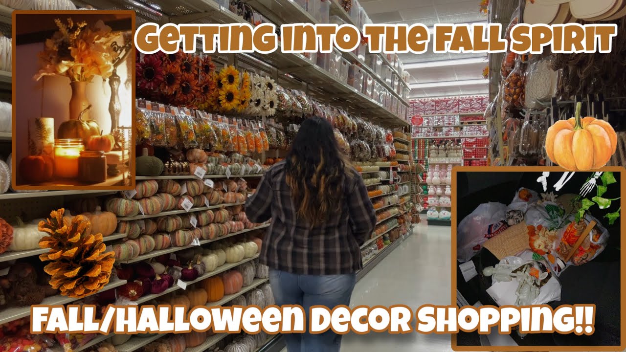Fall/Halloween Decor Shopping + Decorating for Fall