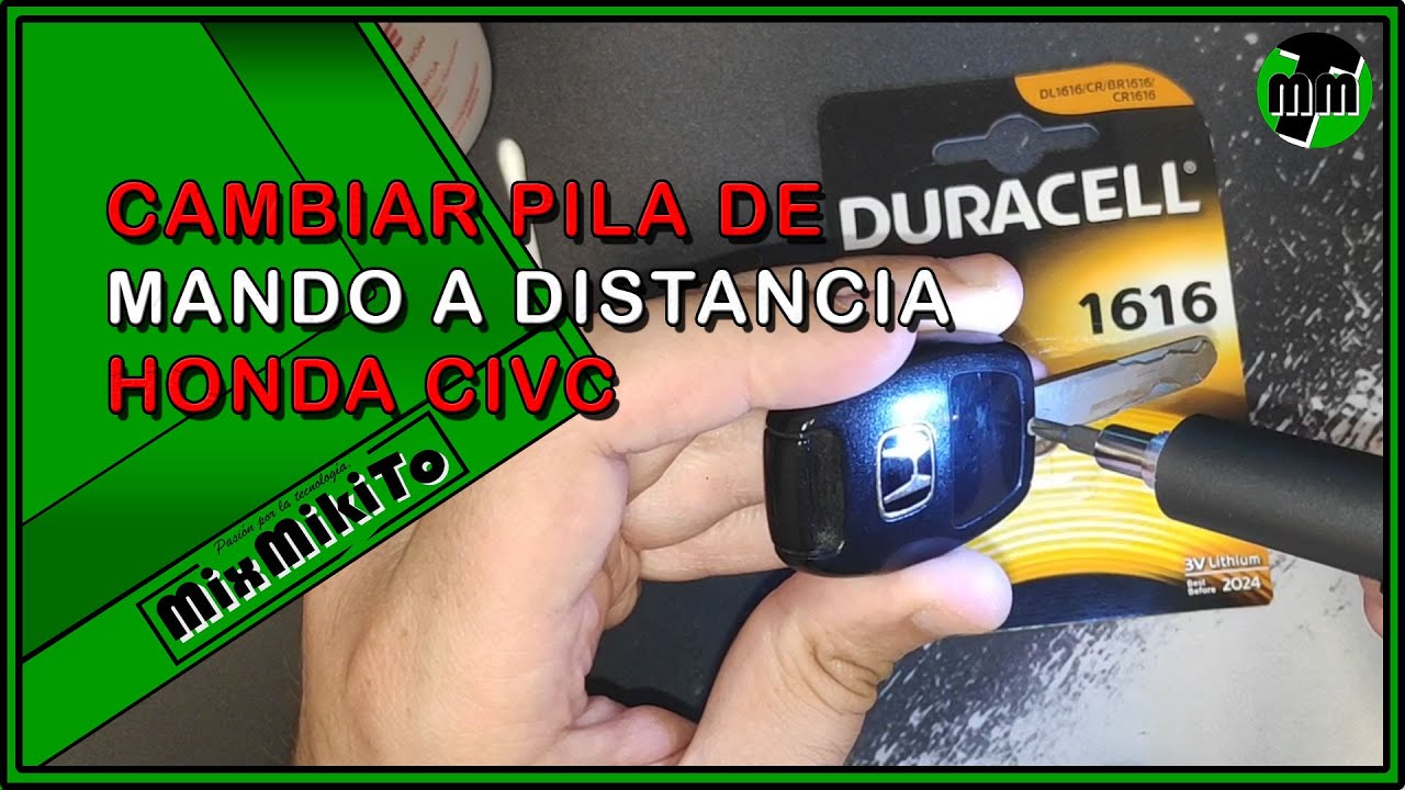 ▷ Cambiar Pila Llave 🔧 Honda Civic VIII Hatchback