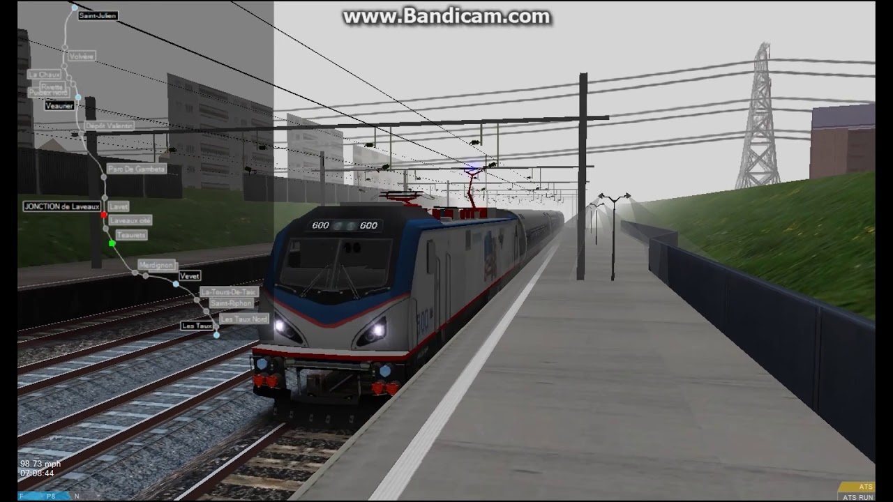 OpenBVE Amtrak ACS-64 on Foreign Tracks