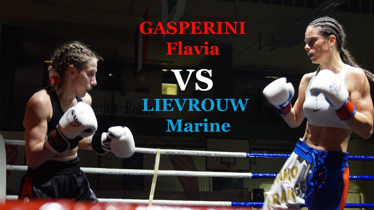 Gala de Boxe de Sotteville les Rouen Avril 2019: GASPERINI Flavia  VS  LIEVROUW Marine