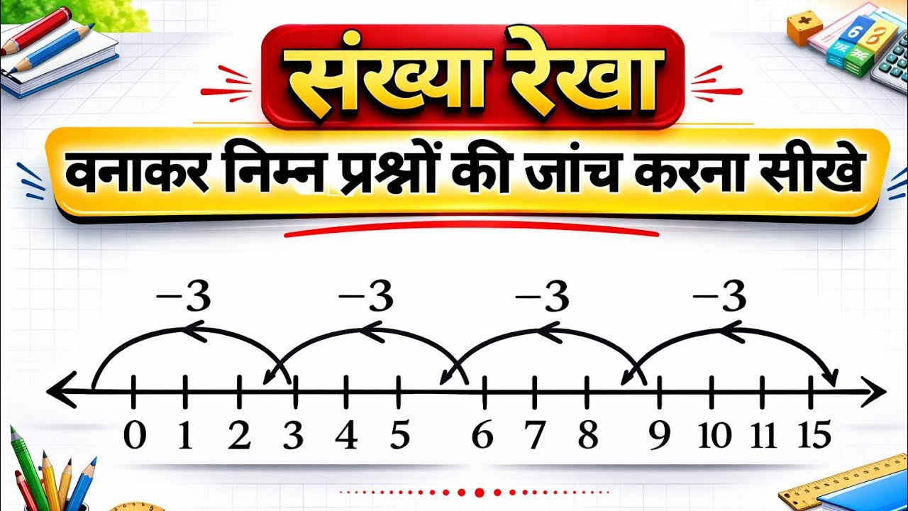 संख्या रेखा बनाकर प्रश्नो की जांच कैसे करे | पूर्ण संख्याएँ: घटाव, गुणा, भाग और संख्या रेखा  |