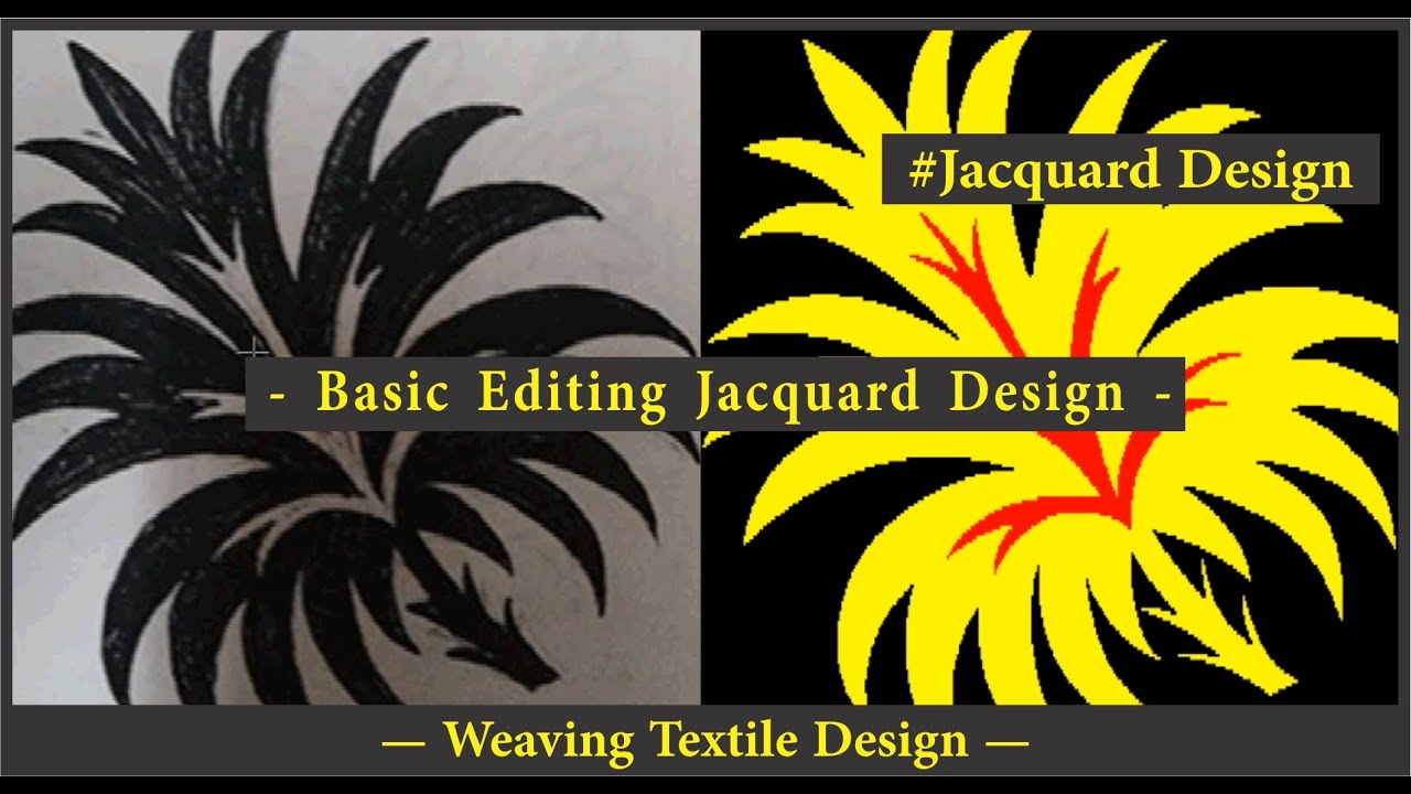 JACQUARD DESIGN | Basic Butta Design Editing | Weaving Textile Design | MID