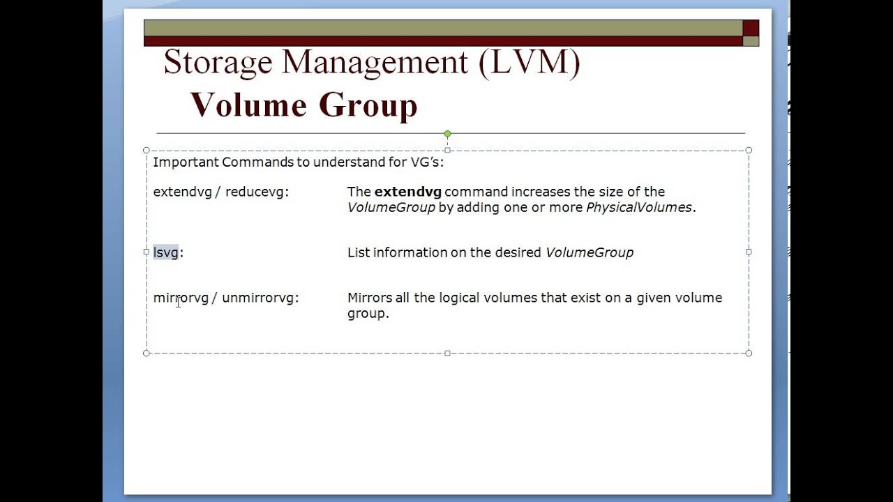 AIX Course LVM part3