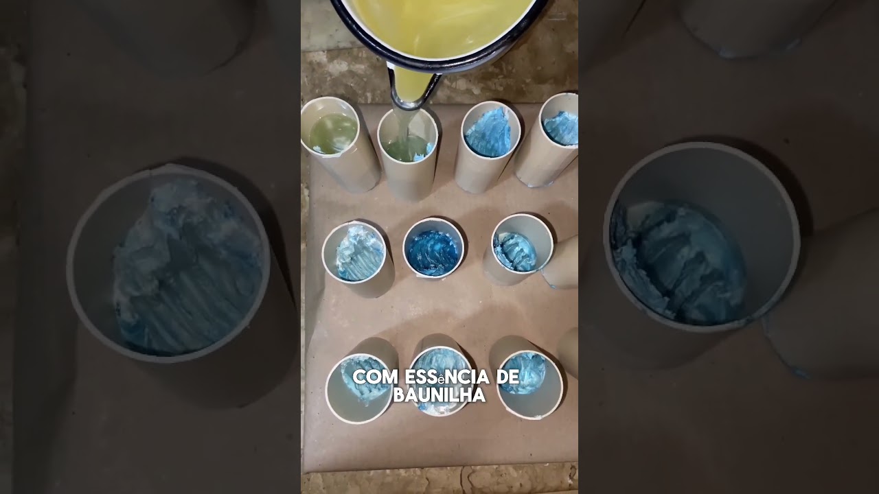 VELA LEMBRANCINHA FEITA COM CIMENTO E ARGAMASSA