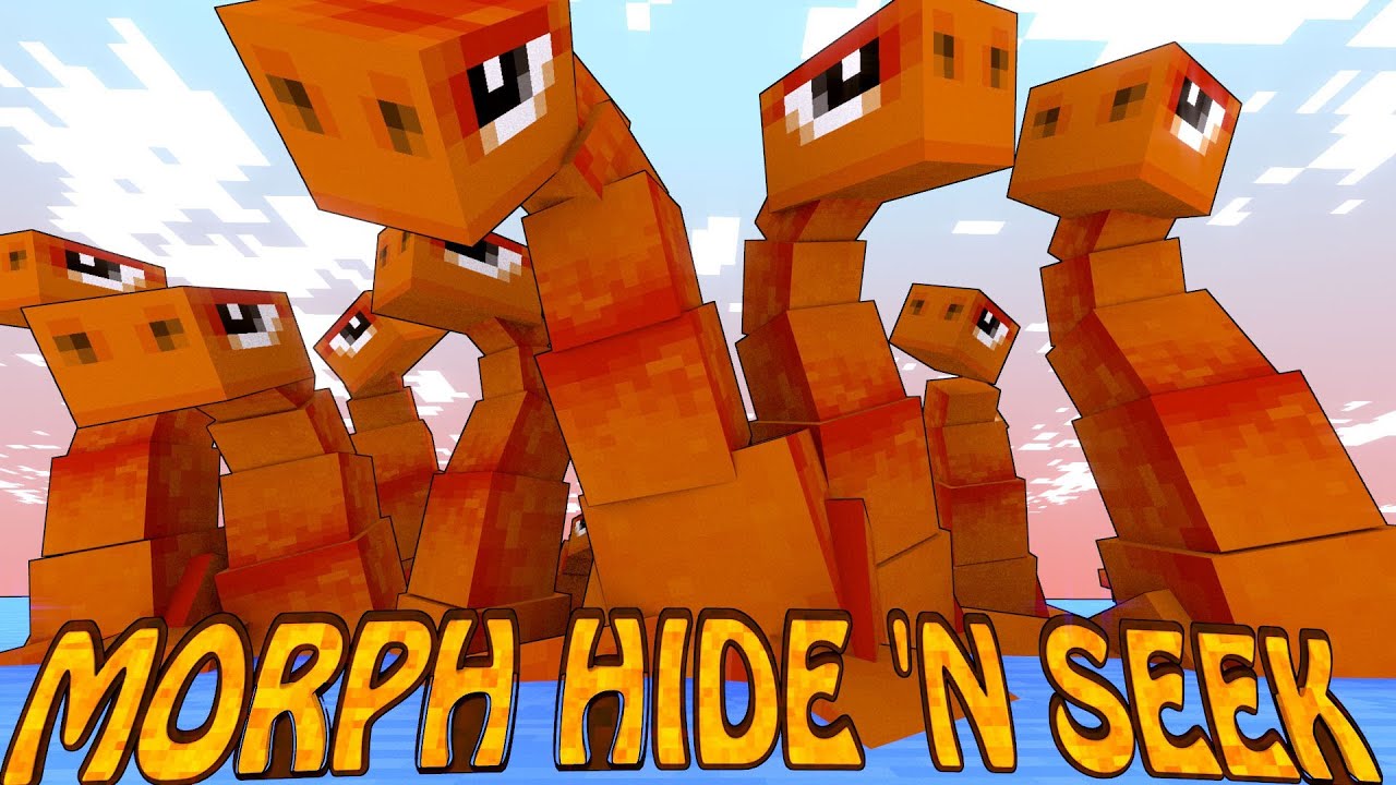 Minecraft Mods | MORPH HIDE AND SEEK - JurrasicCraft! (Morph Mod)