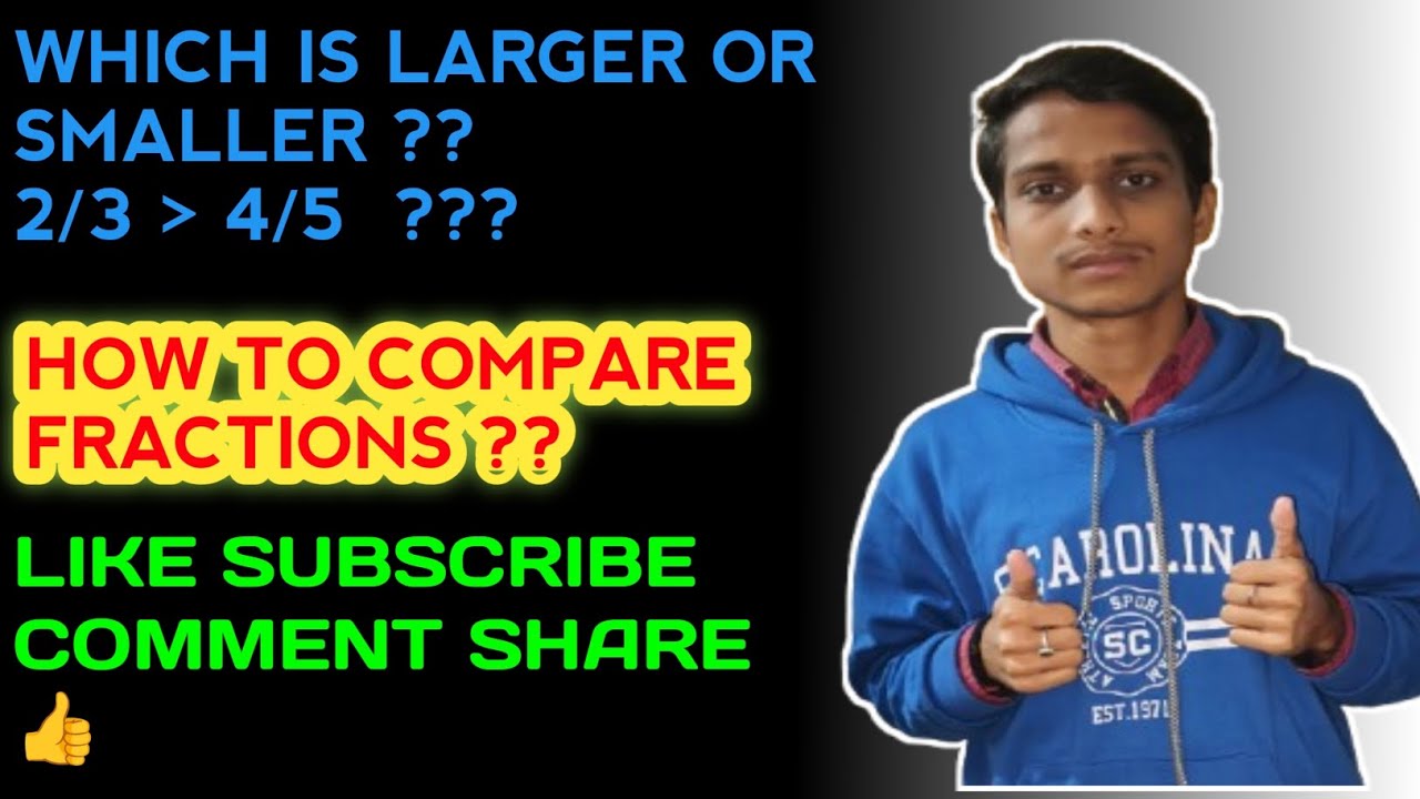 Comparing Fractions.. @NeerajThakurMithilanchal 