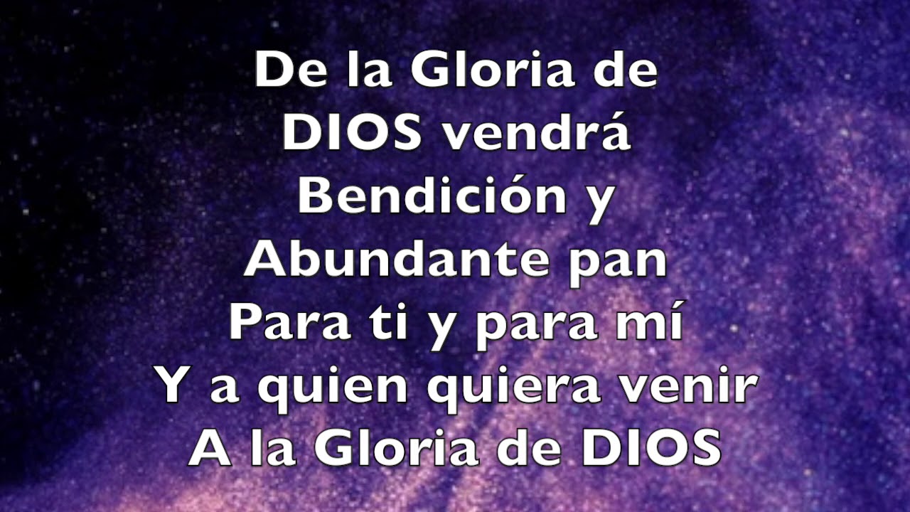 LA GLORIA DE DIOS - PISTA (KARAOKE)