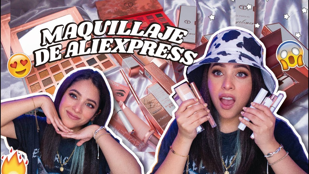 PROBANDO MAQUILLAJE BARATO DE ALIEXPRESS 😱💄// O.TWOO.