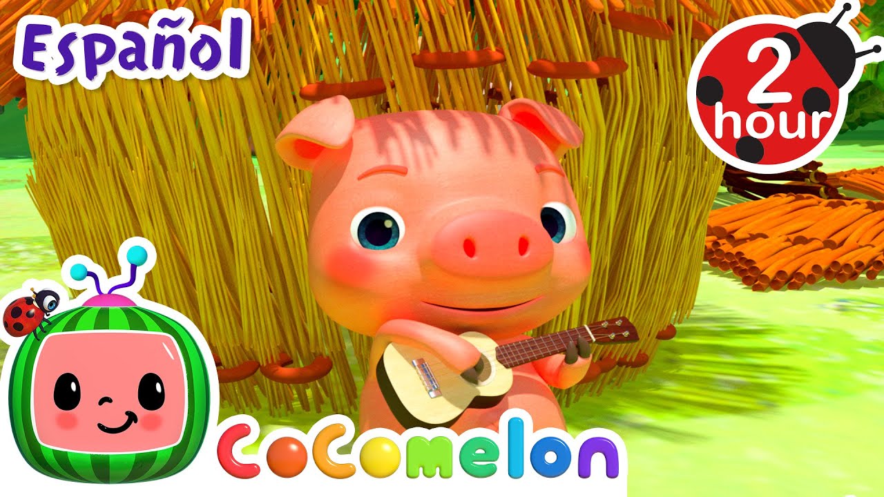 &iexcl;Los tres cerditos! | CoComelon y los animales 🍉| Dibujos animados para ni&ntilde;os