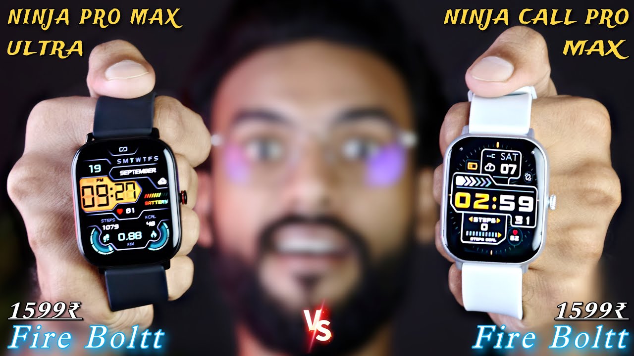 Fire Boltt Ninja Pro Max Ultra vs Fire Boltt Ninja Call Pro Max COMPARISON⚡️Which One Should You Buy