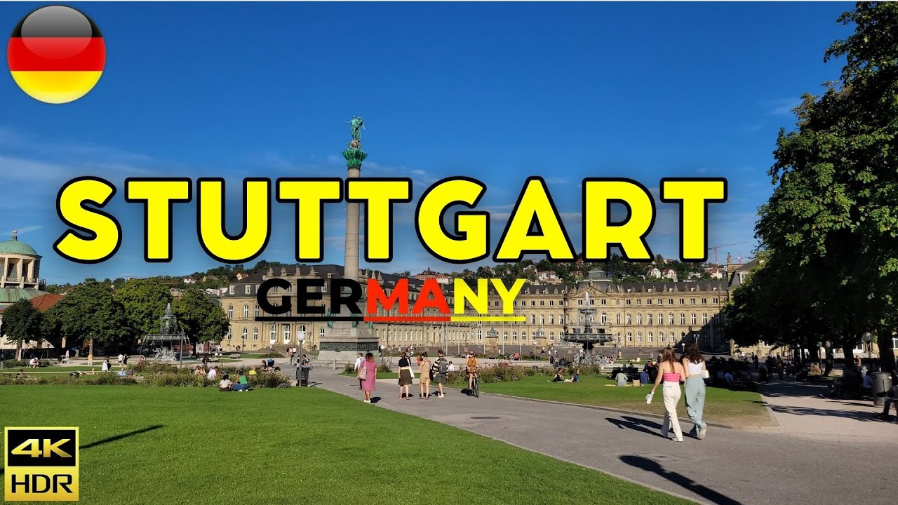 Walking Tour of Stuttgart, Germany 🇩🇪 2022 | 4K UHD | ASMR
