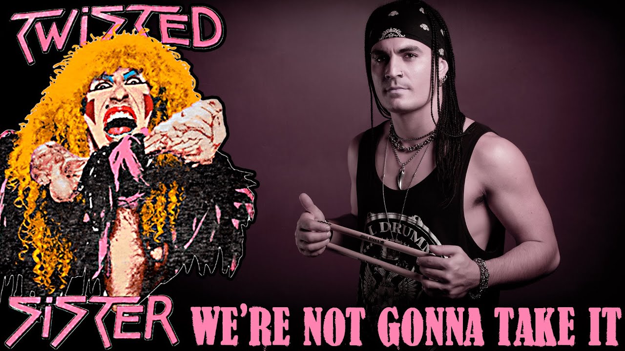 Twisted Sister - We're Not Gonna Take It ( Drum Cover )