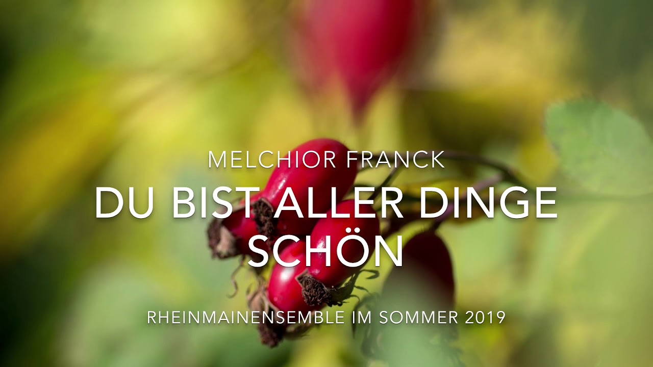 Melchior Franck: Du bist aller Dinge schön - RheinMainEnsemble live 2019